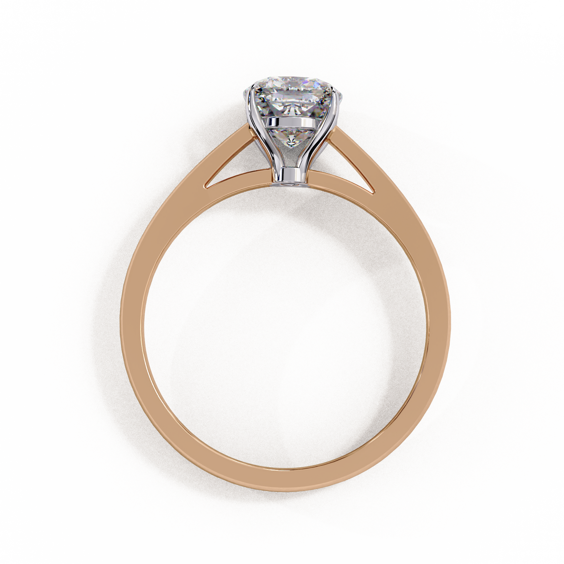 Rose Gold / Moissanite, Rose Gold / Lab Grown