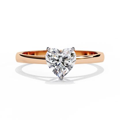 Rose Gold / Moissanite, Rose Gold / Lab Grown