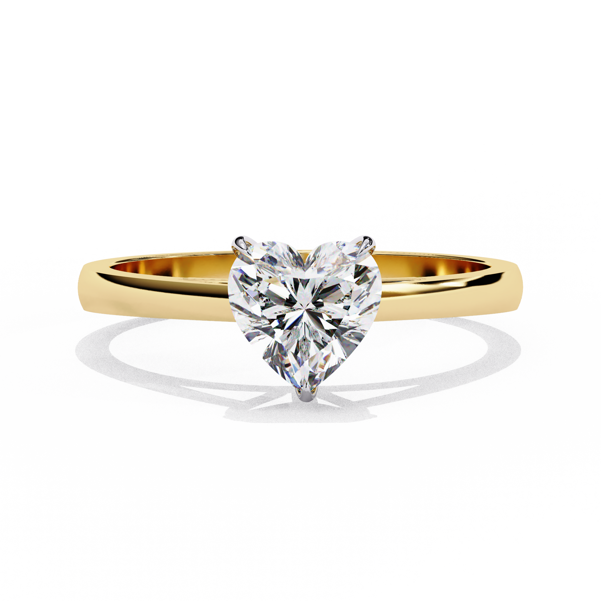 Yellow Gold / Moissanite, Yellow Gold / Lab Grown