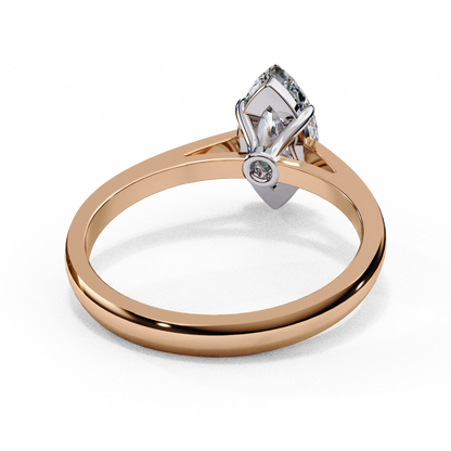 Rose Gold / Moissanite, Rose Gold / Lab Grown