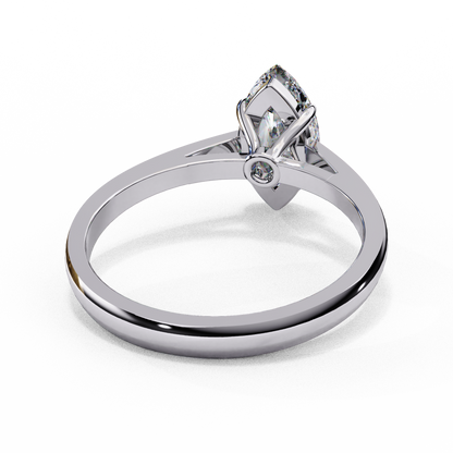 White Gold / Moissanite, White Gold / Lab Grown, 925 Silver / Moissanite, 925 Silver / Lab Grown