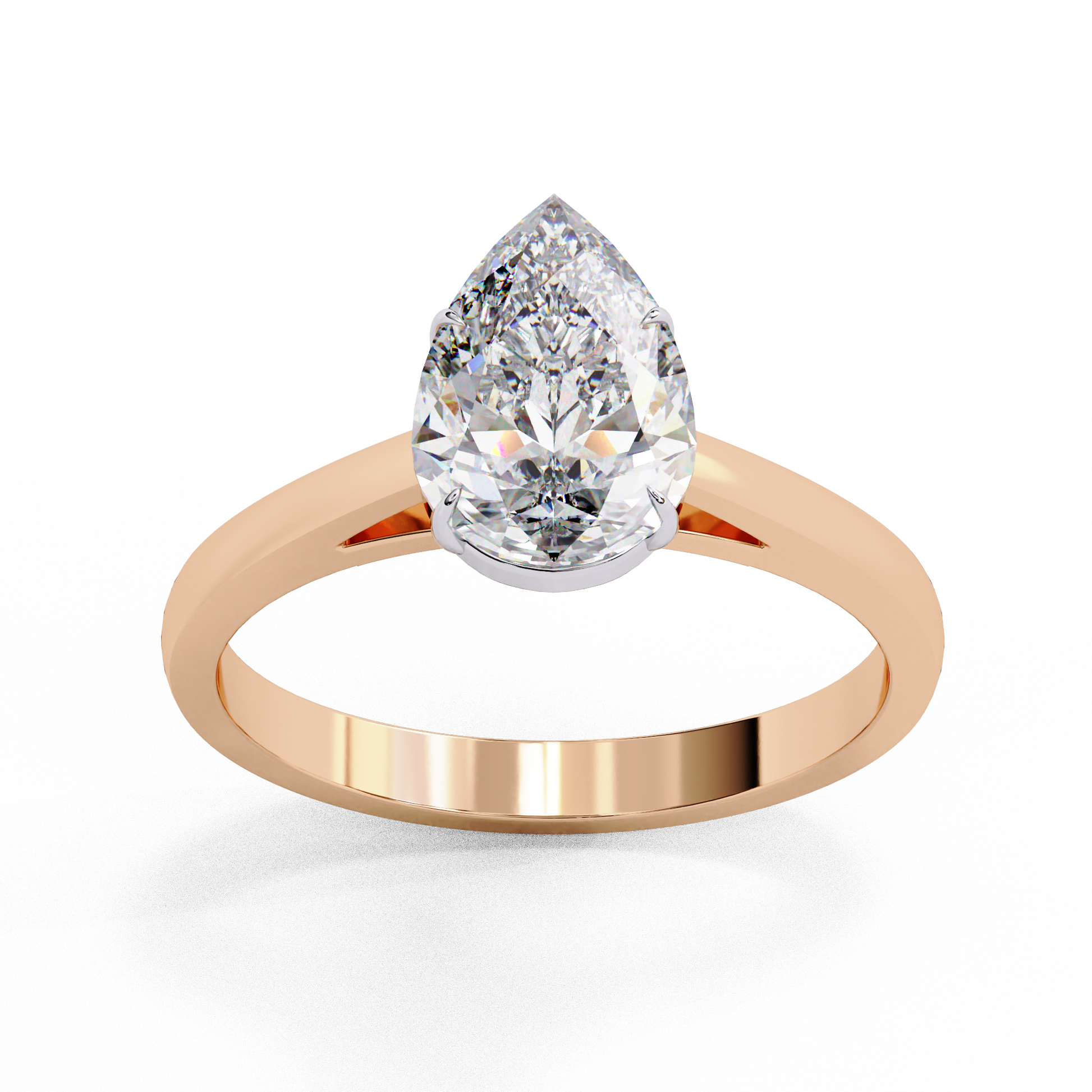 Rose Gold / Moissanite, Rose Gold / Lab Grown