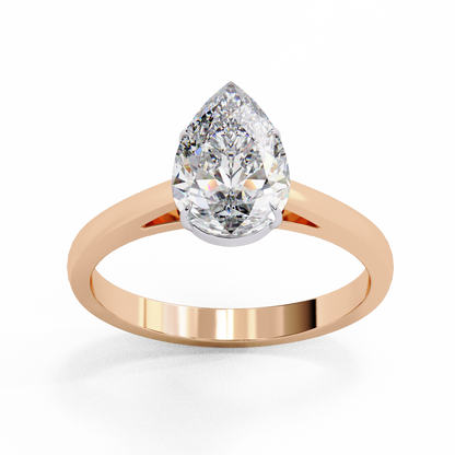 Rose Gold / Moissanite, Rose Gold / Lab Grown