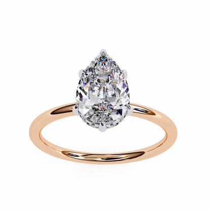 Rose Gold / Moissanite, Rose Gold / Lab Grown