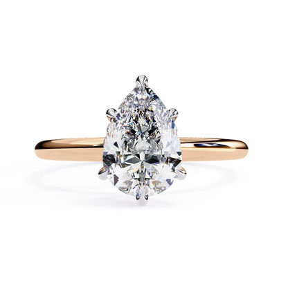 Rose Gold / Moissanite, Rose Gold / Lab Grown