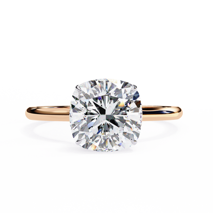 Rose Gold / Moissanite, Rose Gold / Lab Grown