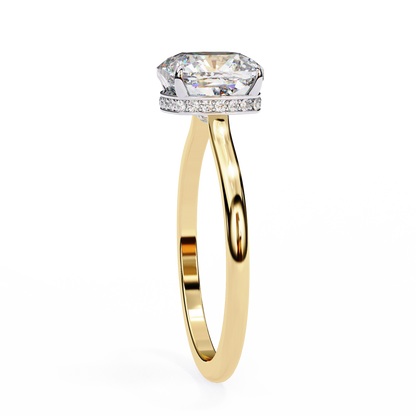 Yellow Gold / Moissanite, Yellow Gold / Lab Grown