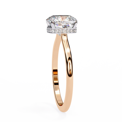 Rose Gold / Moissanite, Rose Gold / Lab Grown