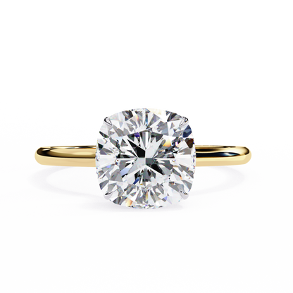 Yellow Gold / Moissanite, Yellow Gold / Lab Grown