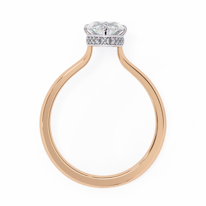 Rose Gold / Moissanite, Rose Gold / Lab Grown