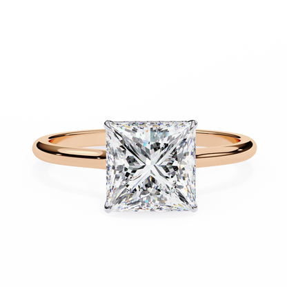 Rose Gold / Moissanite, Rose Gold / Lab Grown