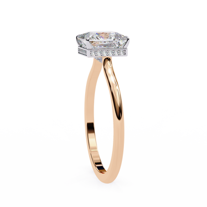 Rose Gold / Moissanite, Rose Gold / Lab Grown