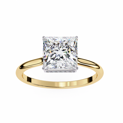 Yellow Gold / Moissanite, Yellow Gold / Lab Grown