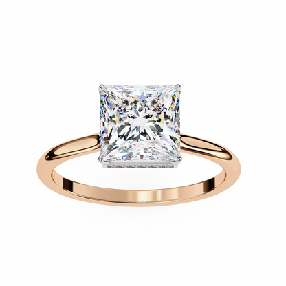 Rose Gold / Moissanite, Rose Gold / Lab Grown