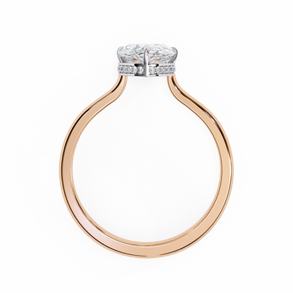 Rose Gold / Moissanite, Rose Gold / Lab Grown