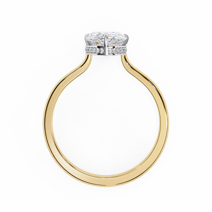 Yellow Gold / Moissanite, Yellow Gold / Lab Grown