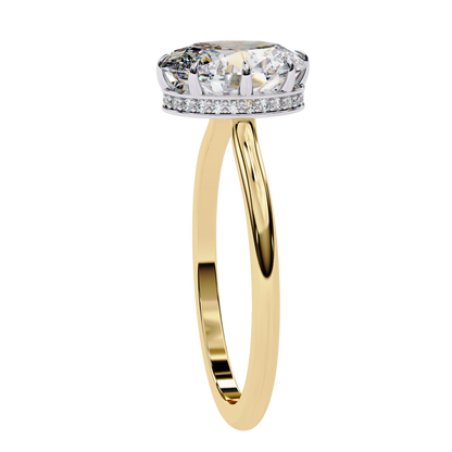 Yellow Gold / Moissanite, Yellow Gold / Lab Grown