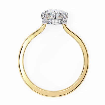 Yellow Gold / Moissanite, Yellow Gold / Lab Grown