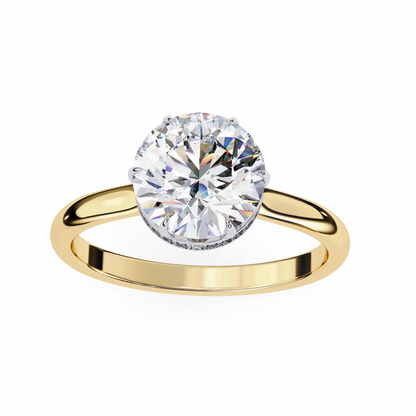 Yellow Gold / Moissanite, Yellow Gold / Lab Grown