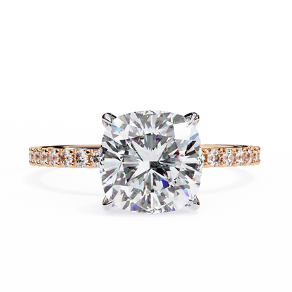 Rose Gold / Moissanite, Rose Gold / Lab Grown