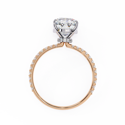 Rose Gold / Moissanite, Rose Gold / Lab Grown