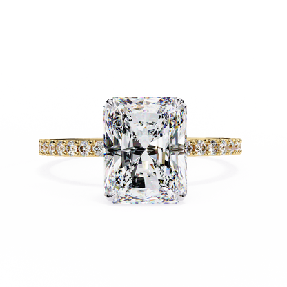 Yellow Gold / Moissanite, Yellow Gold / Lab Grown