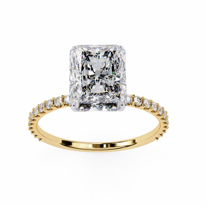 Yellow Gold / Moissanite, Yellow Gold / Lab Grown