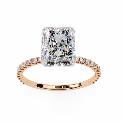 Rose Gold / Moissanite, Rose Gold / Lab Grown