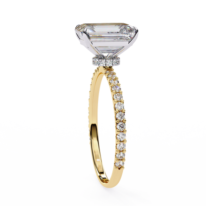 Yellow Gold / Moissanite, Yellow Gold / Lab Grown
