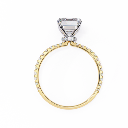 Yellow Gold / Moissanite, Yellow Gold / Lab Grown