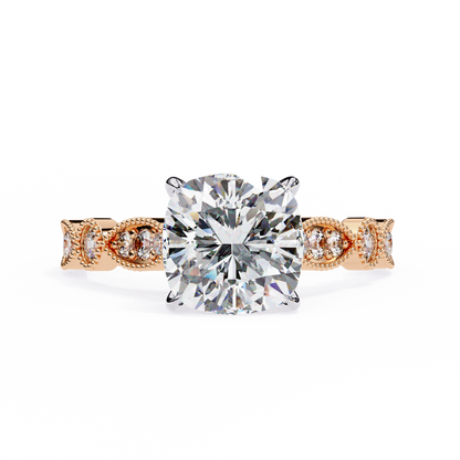 Rose Gold / Moissanite, Rose Gold / Lab Grown