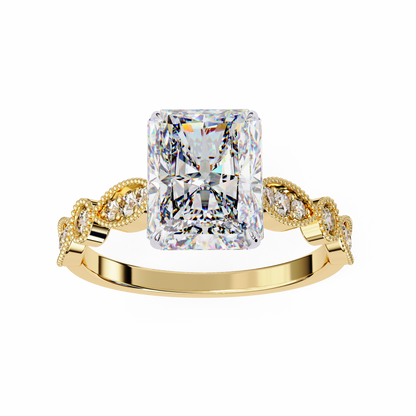 Yellow Gold / Moissanite, Yellow Gold / Lab Grown