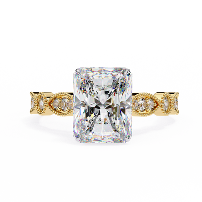 Yellow Gold / Moissanite, Yellow Gold / Lab Grown
