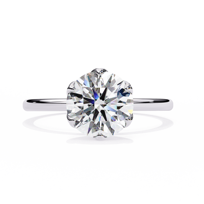 White Gold / Moissanite, White Gold / Lab Grown, 925 Silver / Moissanite, 925 Silver / Lab Grown