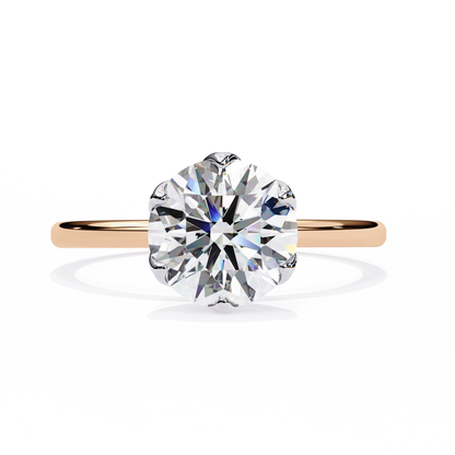 Rose Gold / Moissanite, Rose Gold / Lab Grown