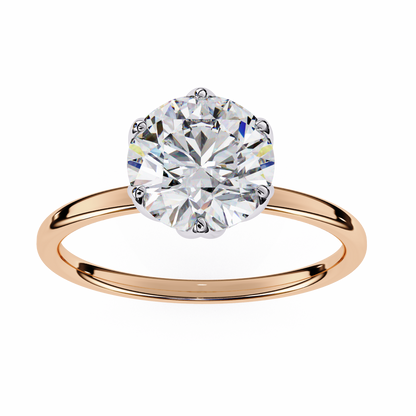 Rose Gold / Moissanite, Rose Gold / Lab Grown
