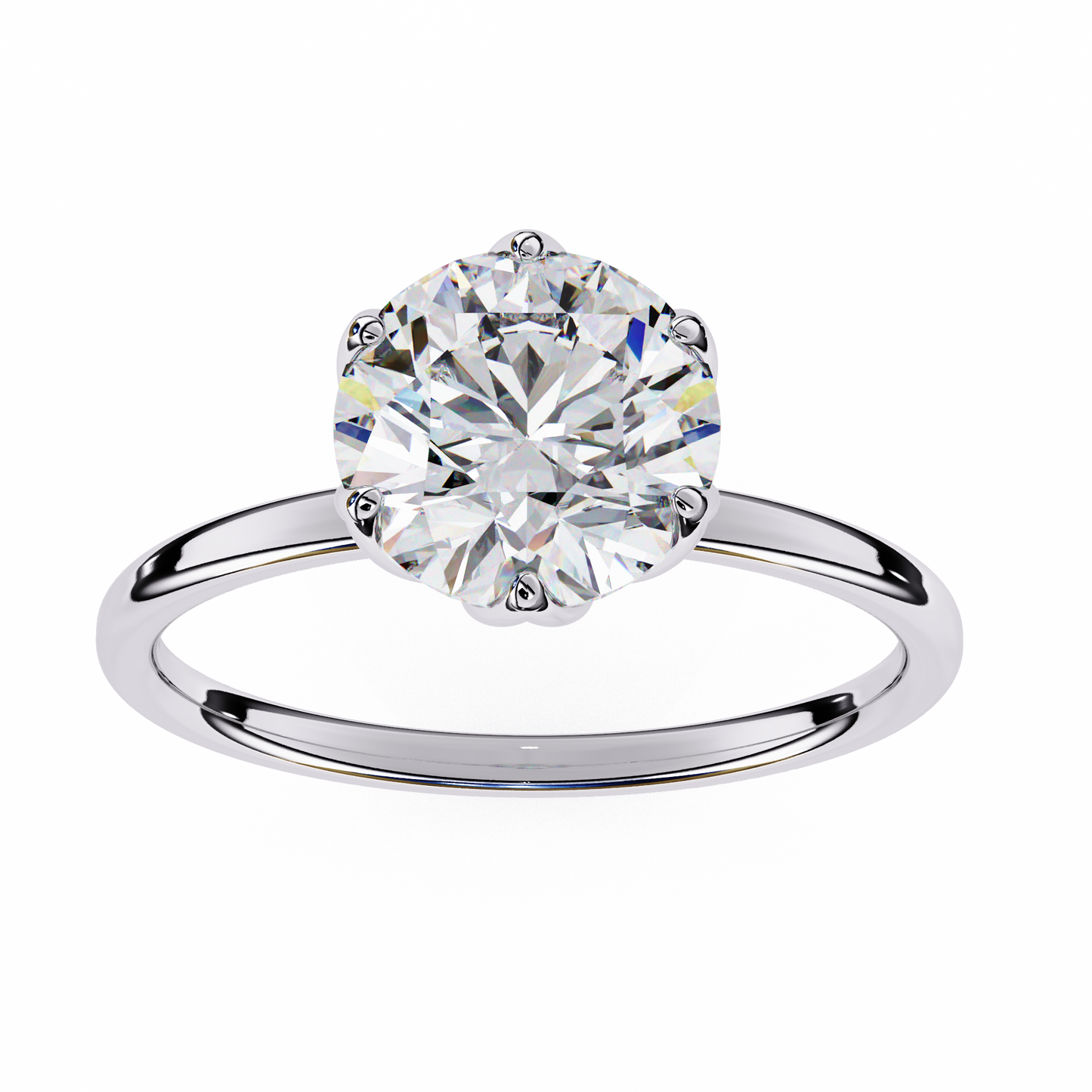 white gold / moissanite, white gold / lab grown, 925 silver / moissanite, 925 silver / lab grown