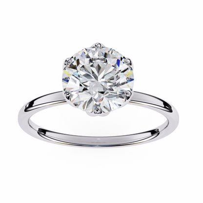 White Gold / Moissanite, White Gold / Lab Grown, 925 Silver / Moissanite, 925 Silver / Lab Grown
