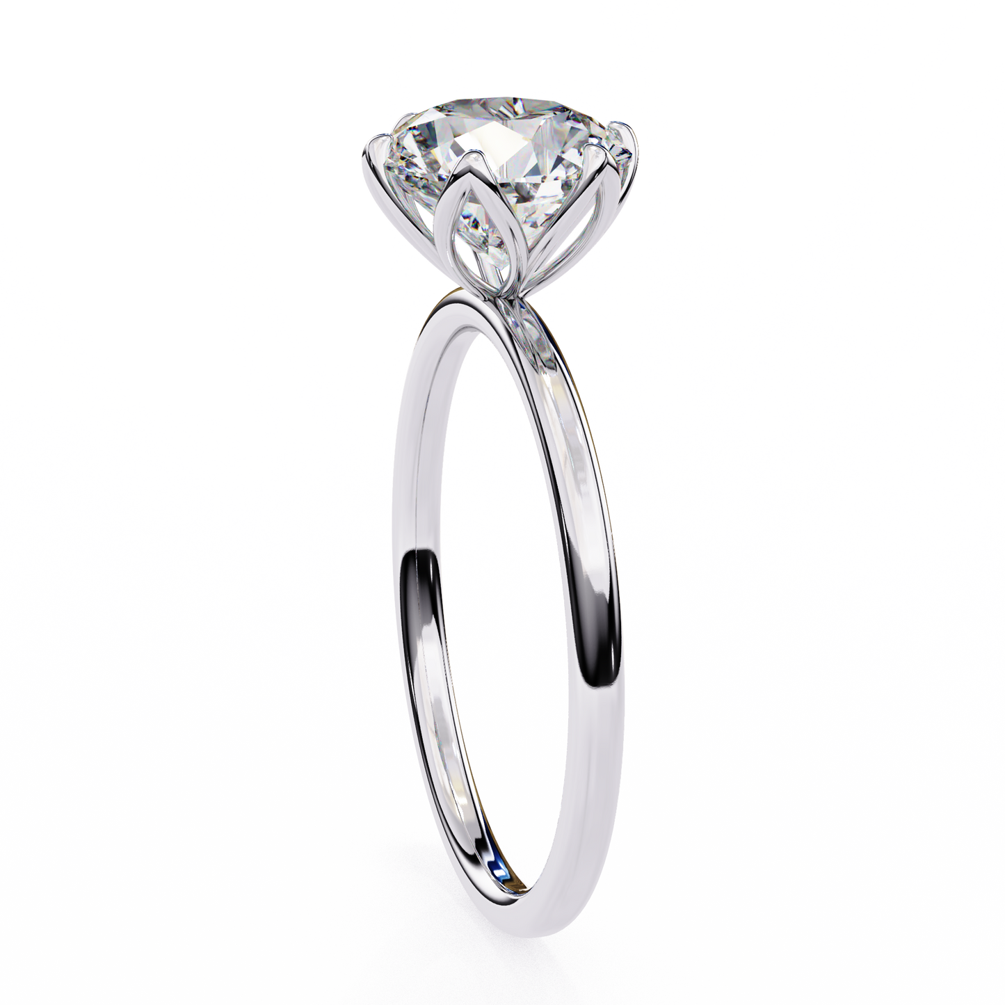 white gold / moissanite, white gold / lab grown, 925 silver / moissanite, 925 silver / lab grown