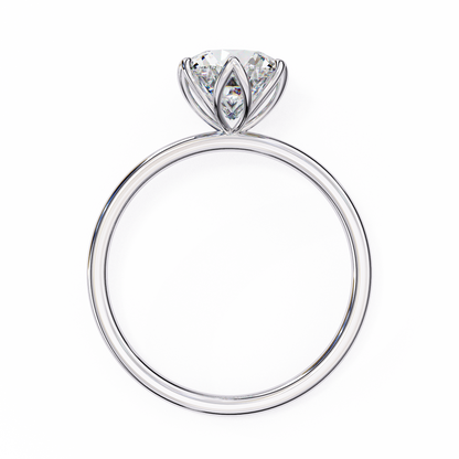 White Gold / Moissanite, White Gold / Lab Grown, 925 Silver / Moissanite, 925 Silver / Lab Grown