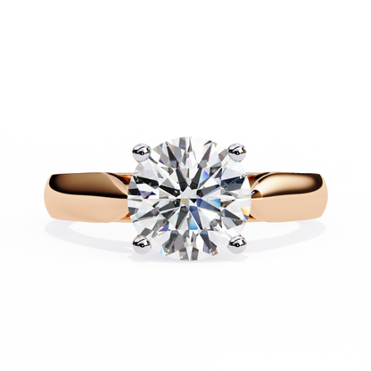 Rose Gold / Moissanite, Rose Gold / Lab Grown
