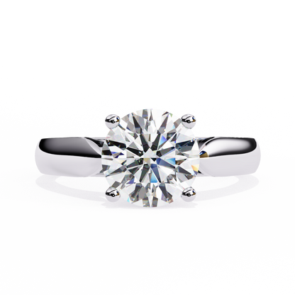 White Gold / Moissanite, White Gold / Lab Grown, 925 Silver / Moissanite, 925 Silver / Lab Grown