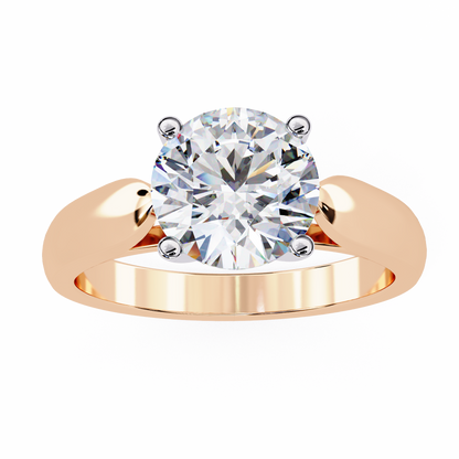 Rose Gold / Moissanite, Rose Gold / Lab Grown