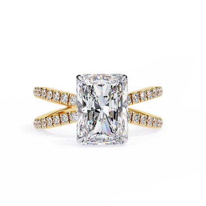 Yellow Gold / Moissanite, Yellow Gold / Lab Grown