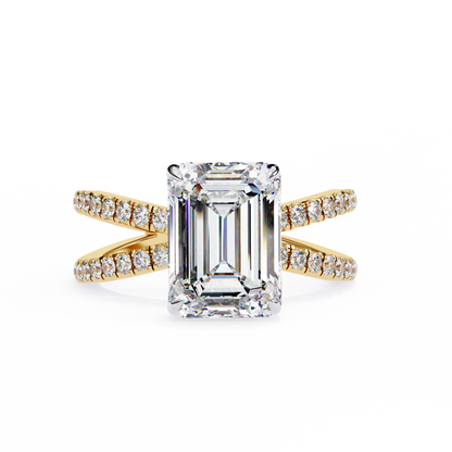 Yellow Gold / Moissanite, Yellow Gold / Lab Grown
