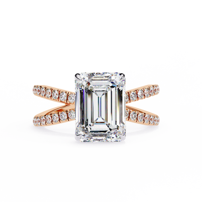 Rose Gold / Moissanite, Rose Gold / Lab Grown