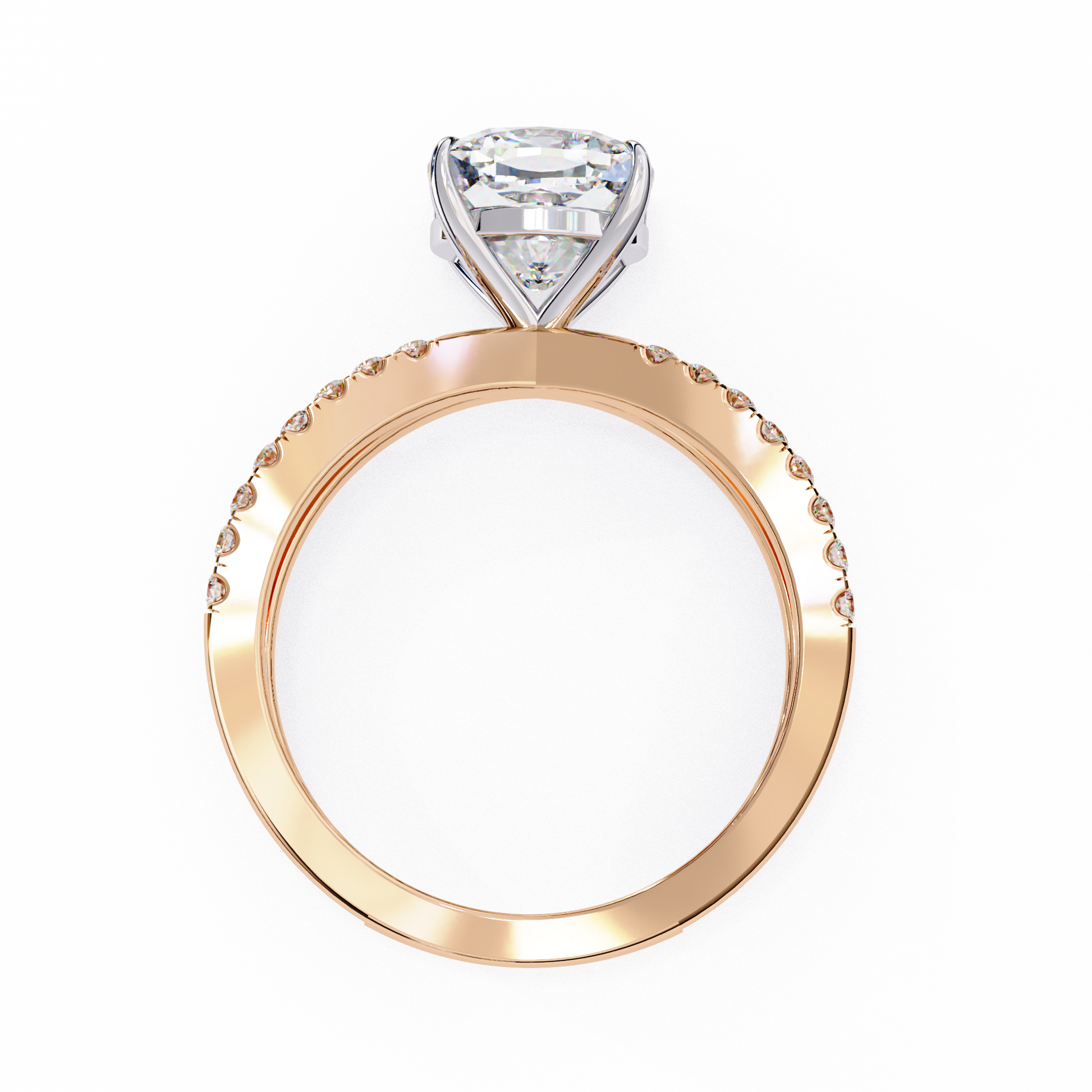 Rose Gold / Moissanite, Rose Gold / Lab Grown