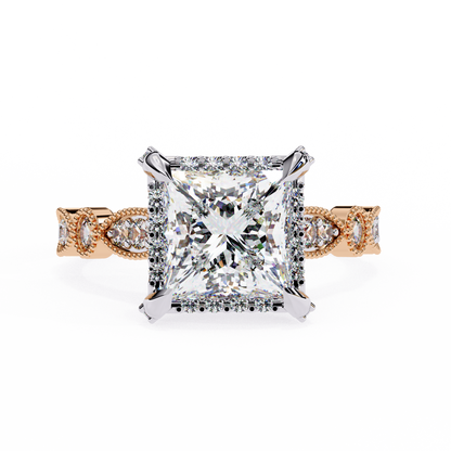 Rose Gold / Moissanite, Rose Gold / Lab Grown