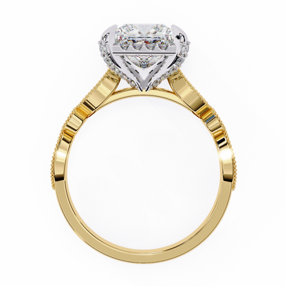 Yellow Gold / Moissanite, Yellow Gold / Lab Grown