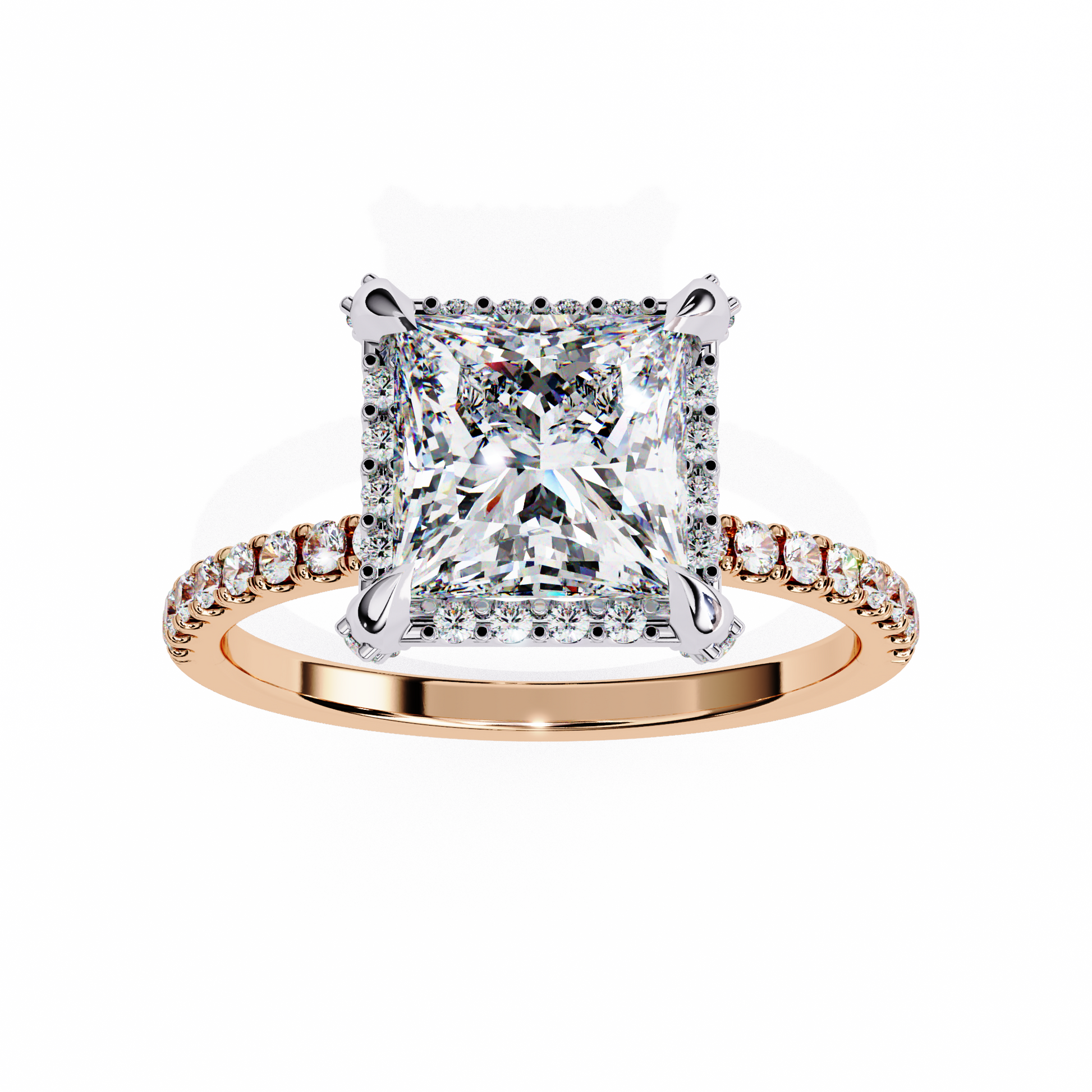 Rose Gold / Moissanite, Rose Gold / Lab Grown